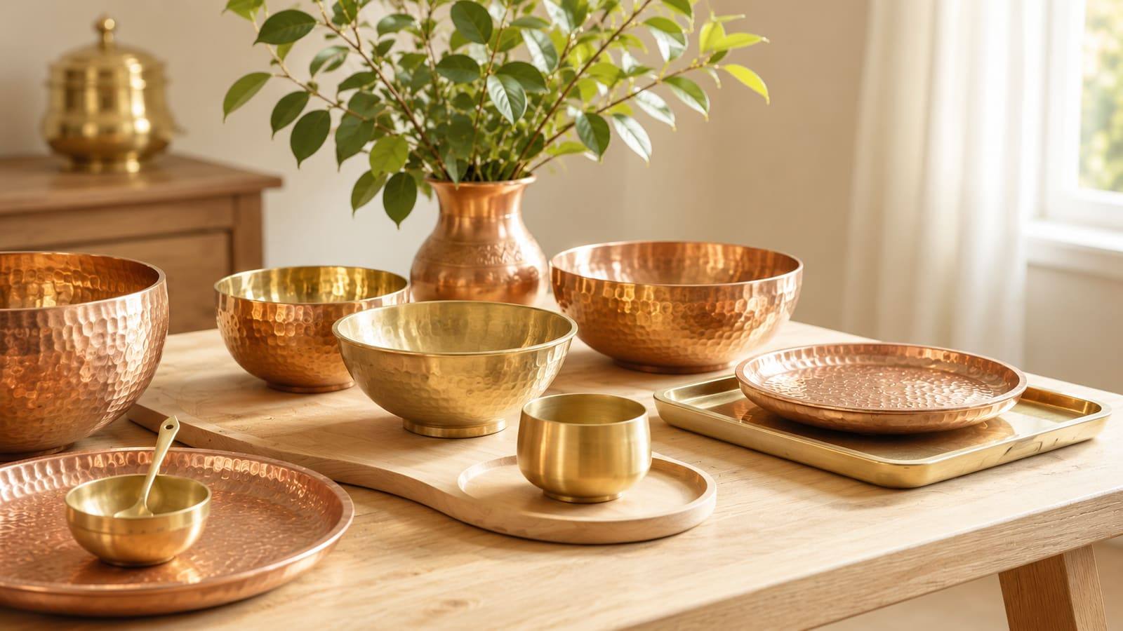 Handcrafted products on display